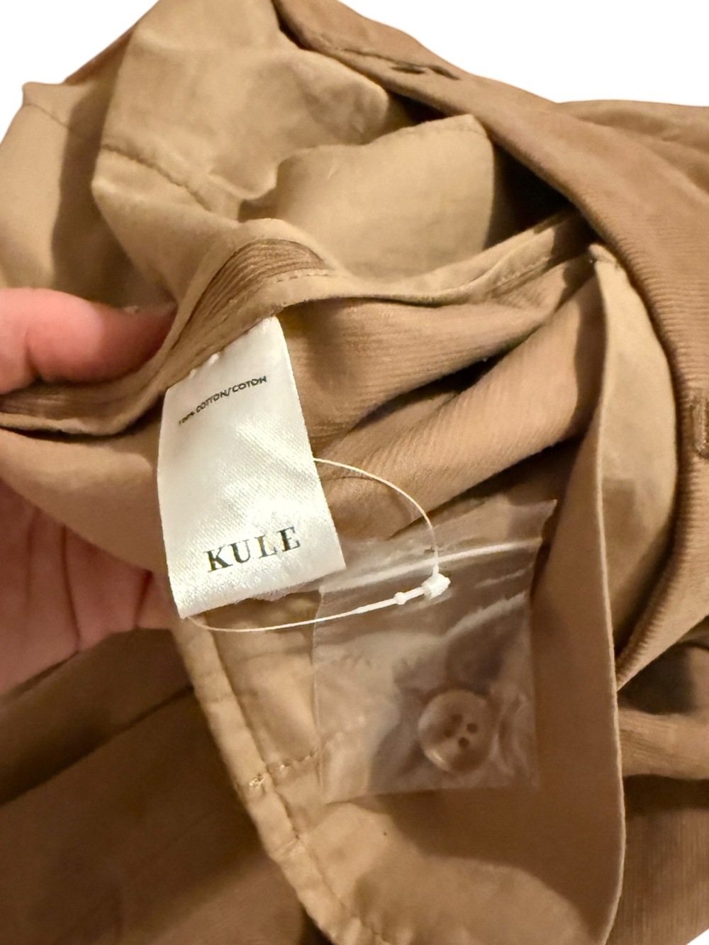 Kule The City Pants Coffee Camel Wide Leg Pleated Trouser Size 6 - Picture 7 of 7